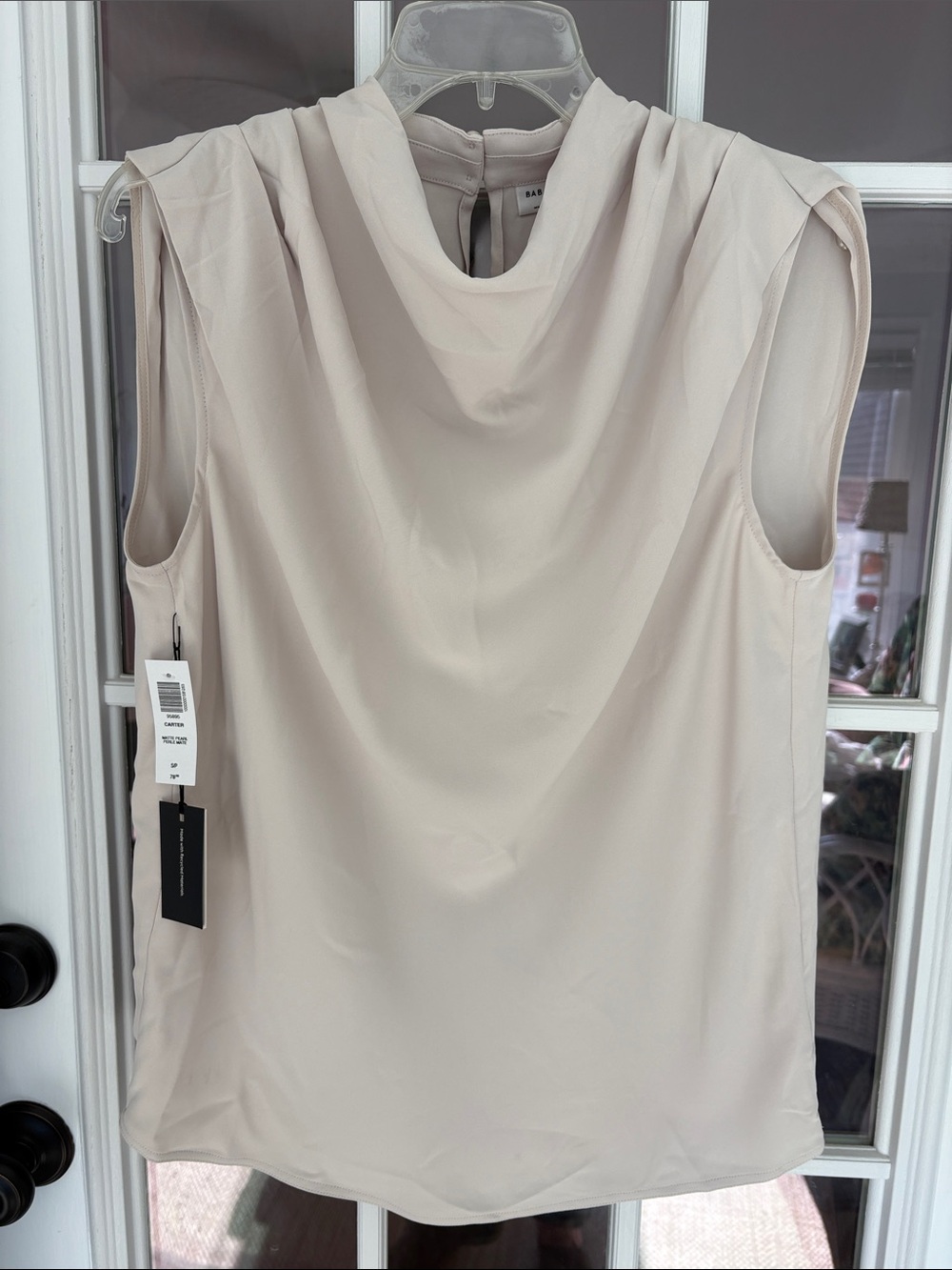 Babaton Carter Blouse in Matte Pearl